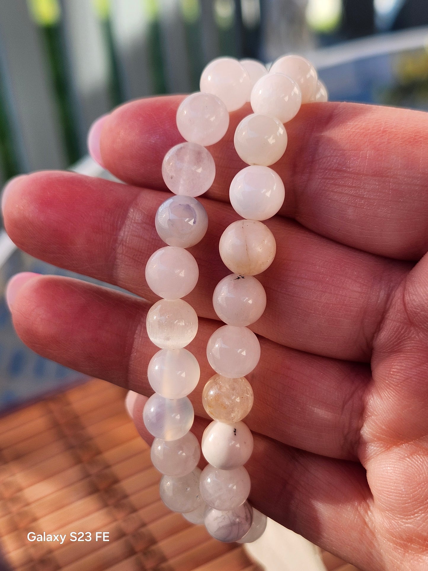White Quartz Mixed Stone Bracelet