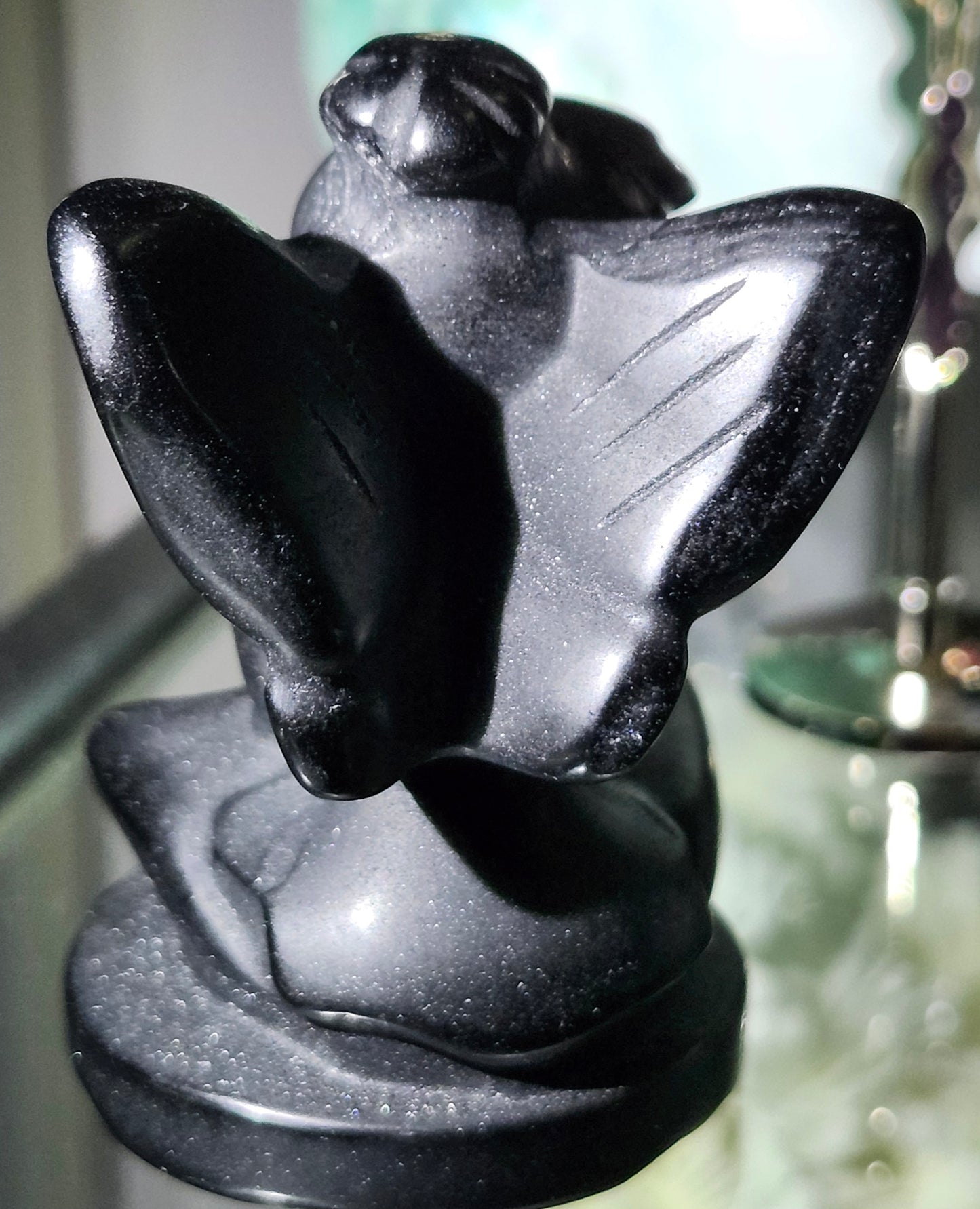 Black Obsidian Fairy Crystal