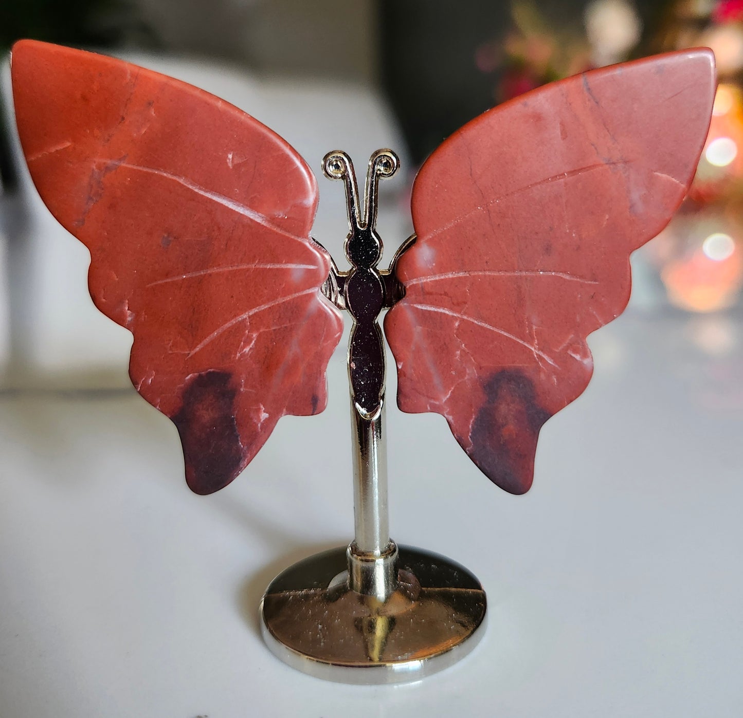Red Agate Butterfly Crystal