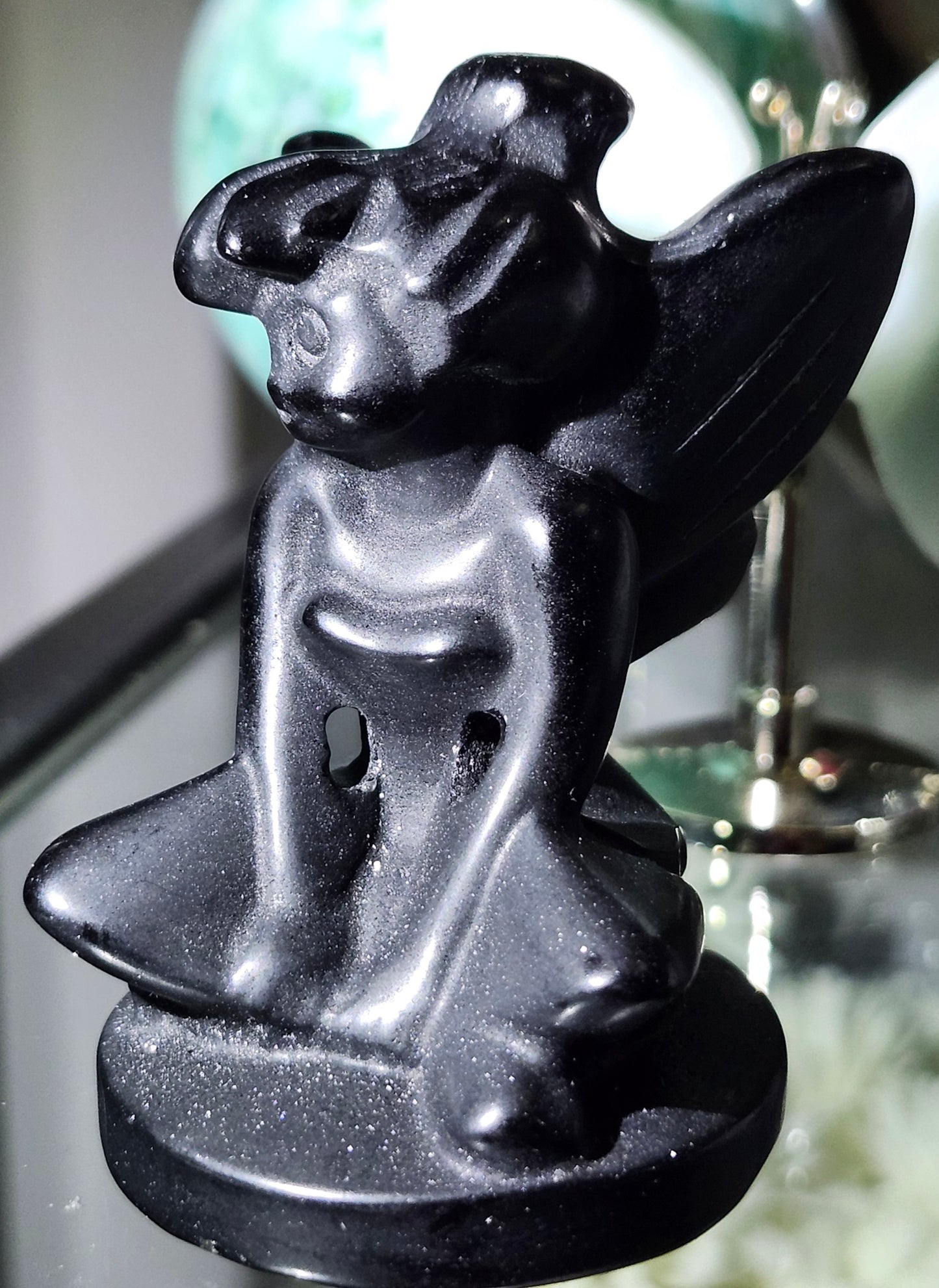 Black Obsidian Fairy Crystal