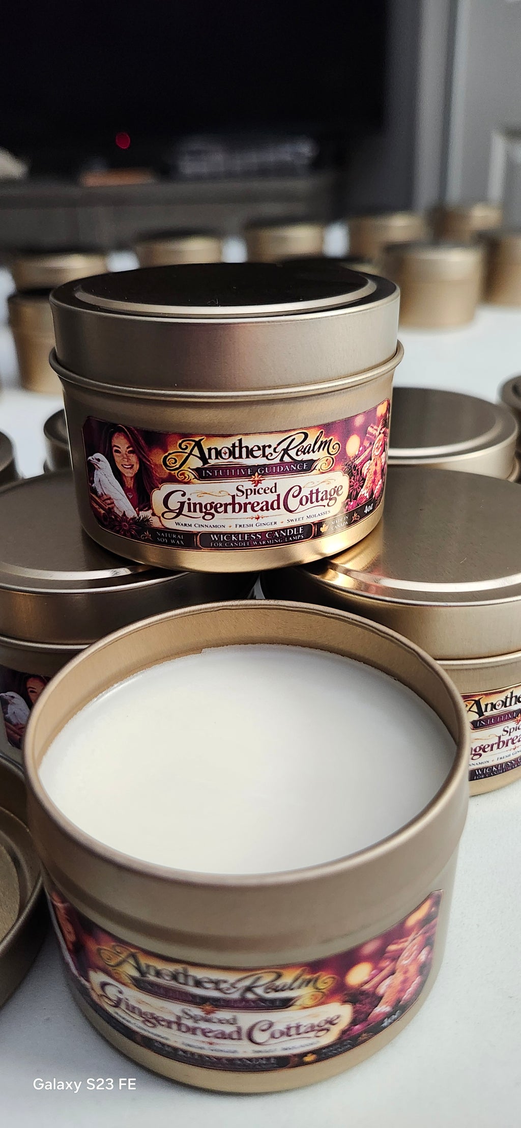 Spiced Gingerbread Cottage WICKLESS Candle