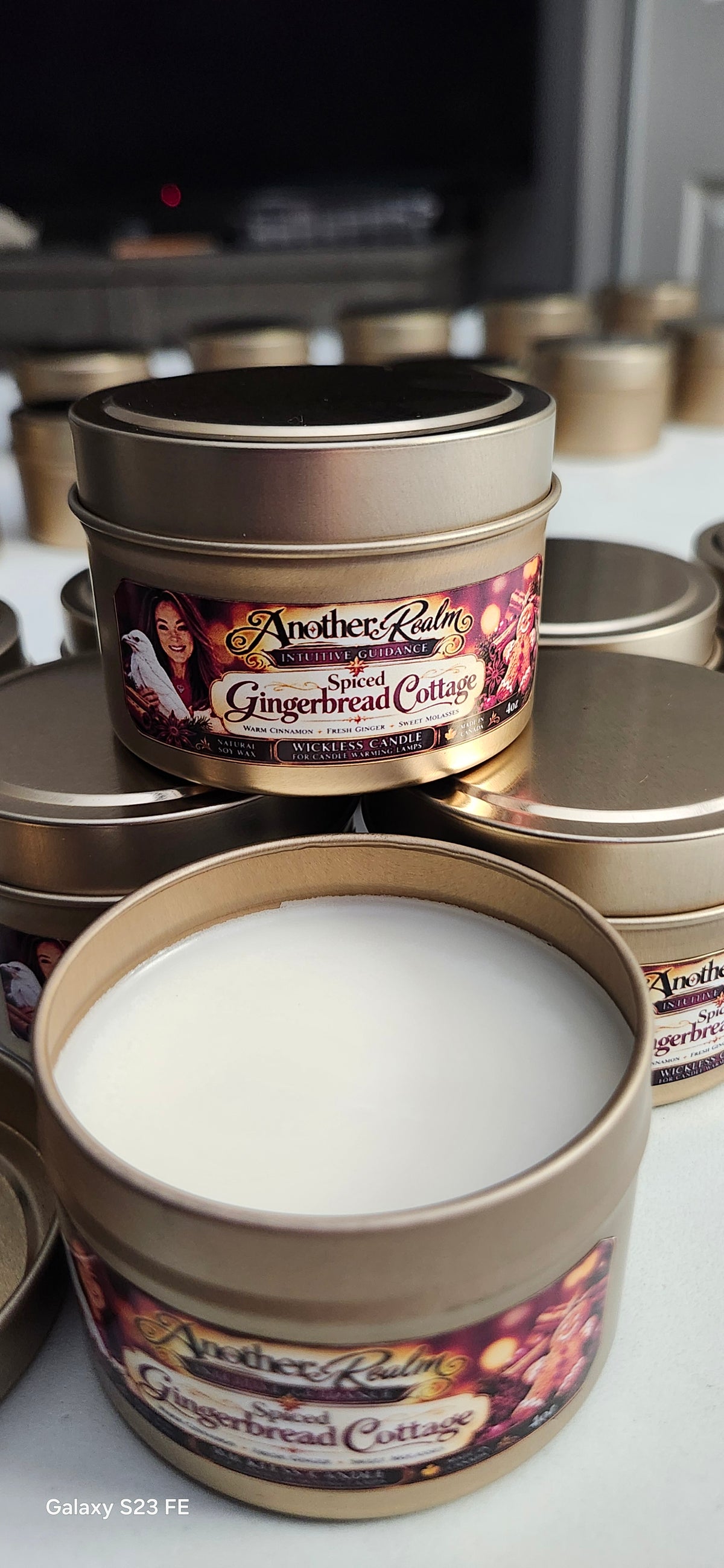 Spiced Gingerbread Cottage WICKLESS Candle