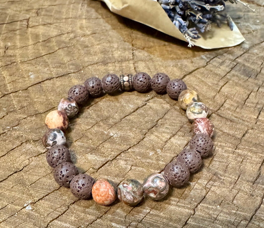8mm Leopard Jasper Bracelet