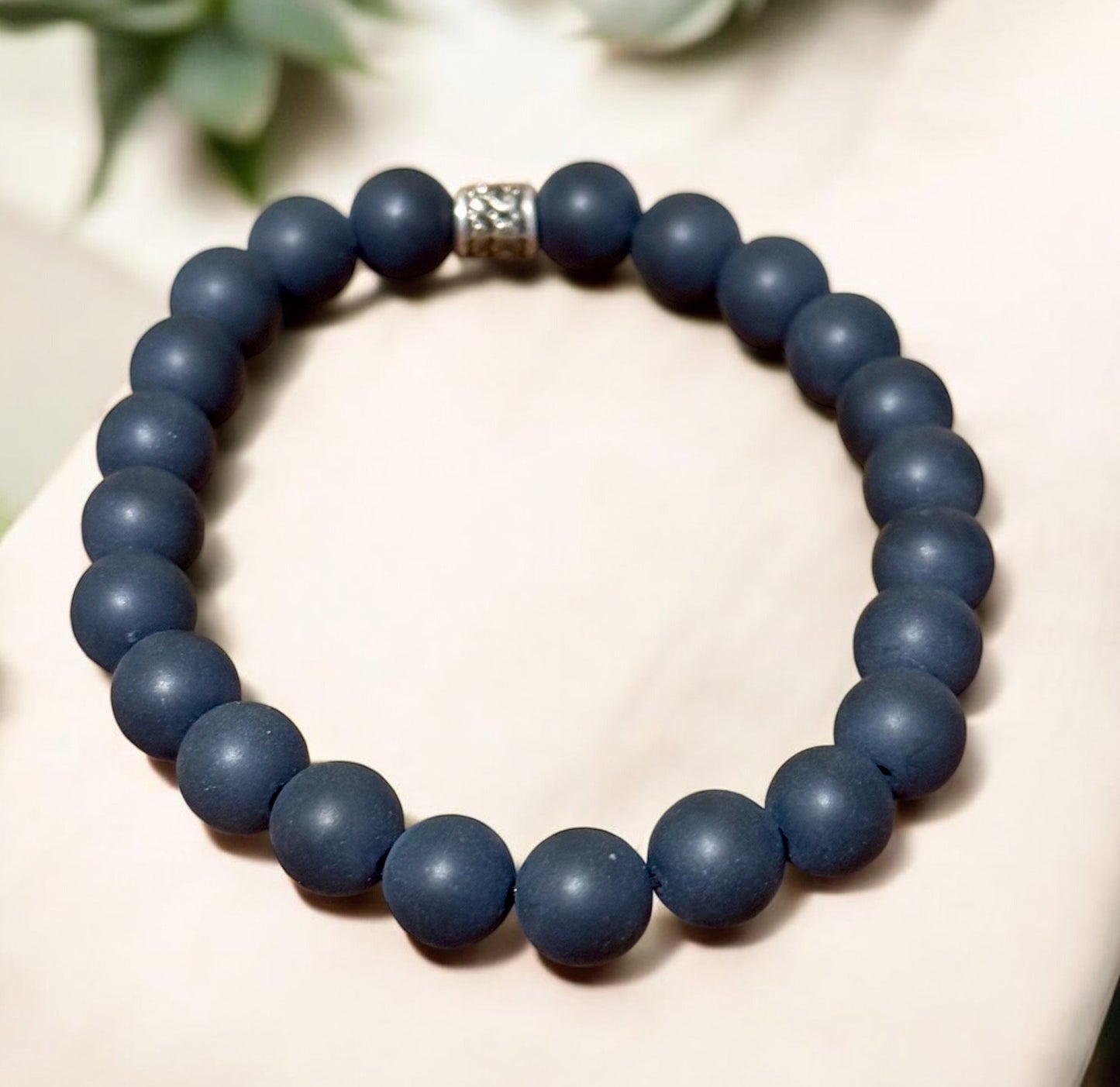 8mm Matte Black Onyx Bracelet