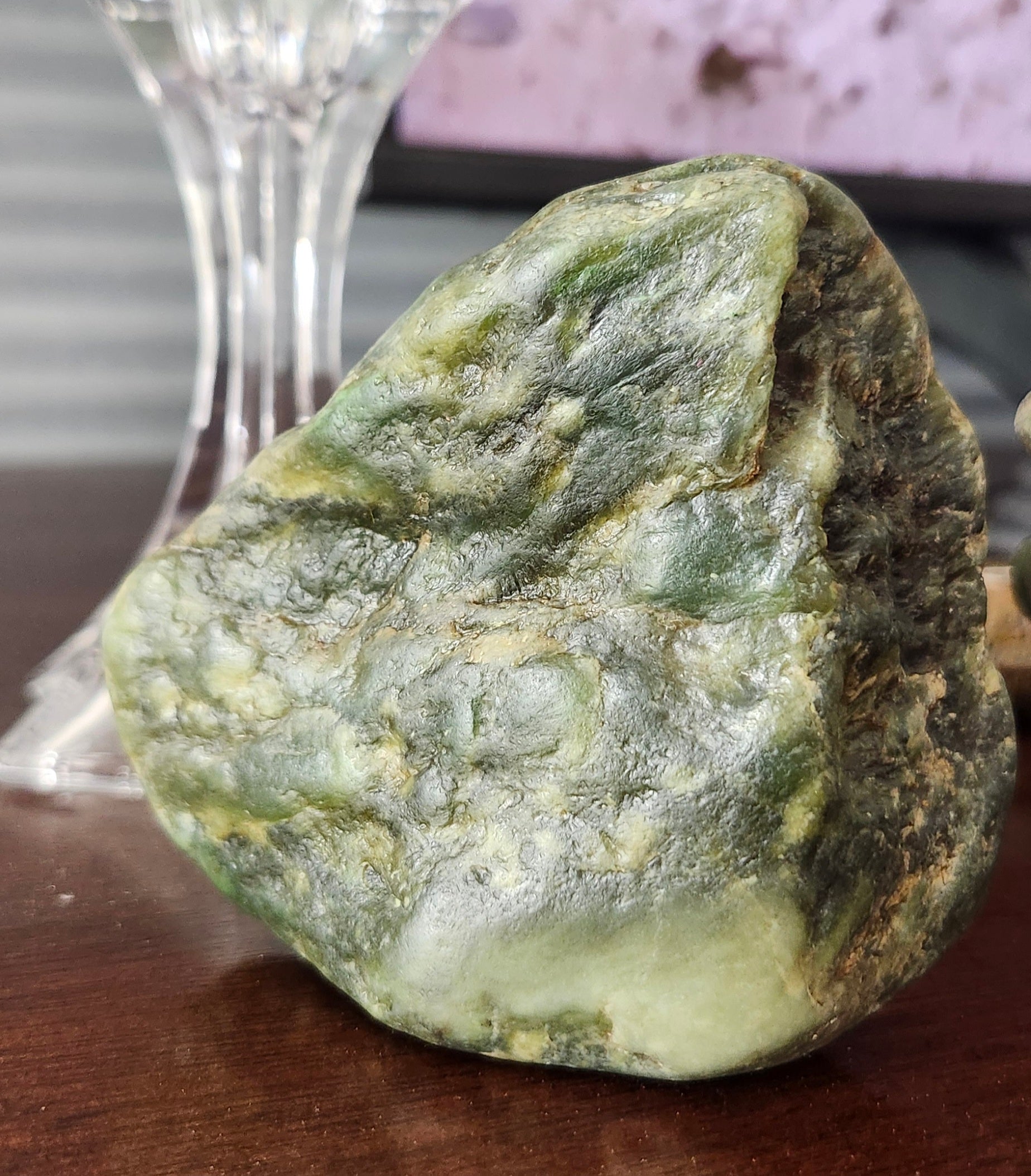 B.C Nephrite Jade Specimen Rough Polish