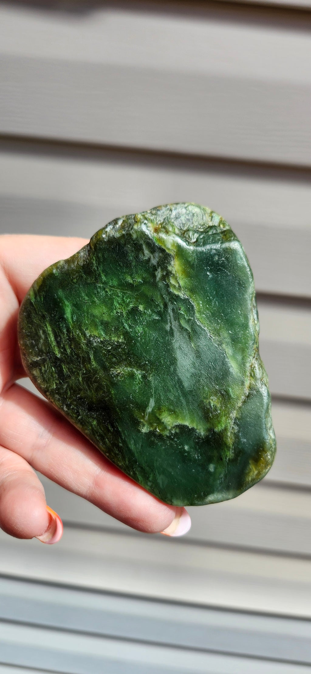 B.C Nephrite Jade Specimen Rough Polish