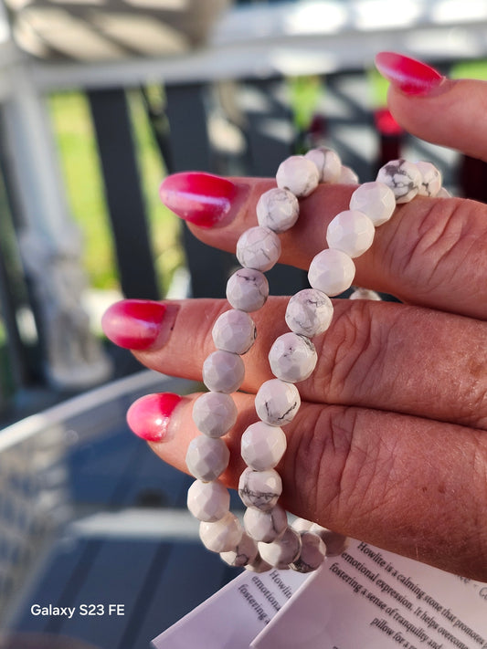 White Howlite Bracelet