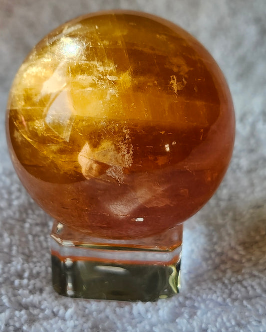Golden Honey Calcite Sphere