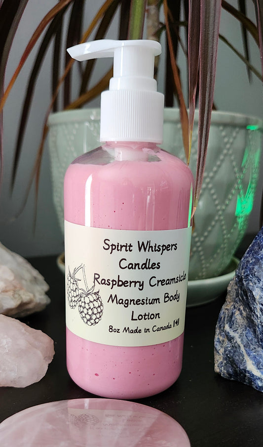 Magnesium Body Lotion Raspberry Creamsicle