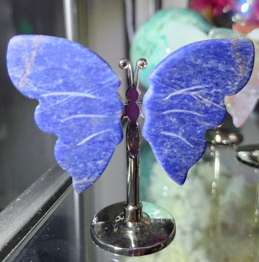 Blue Lapis Butterfly Wings Crystal